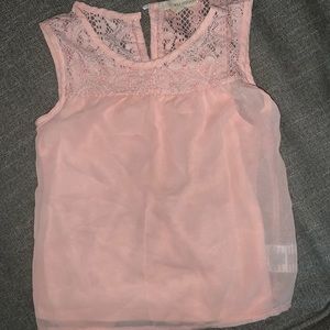 5/$25!! Peach girls lace top